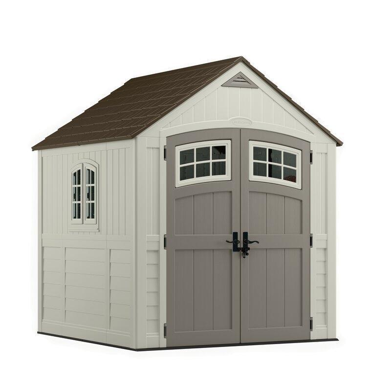 Cascade 7 ft. W x 7 ft. D Plastic Storage Shed