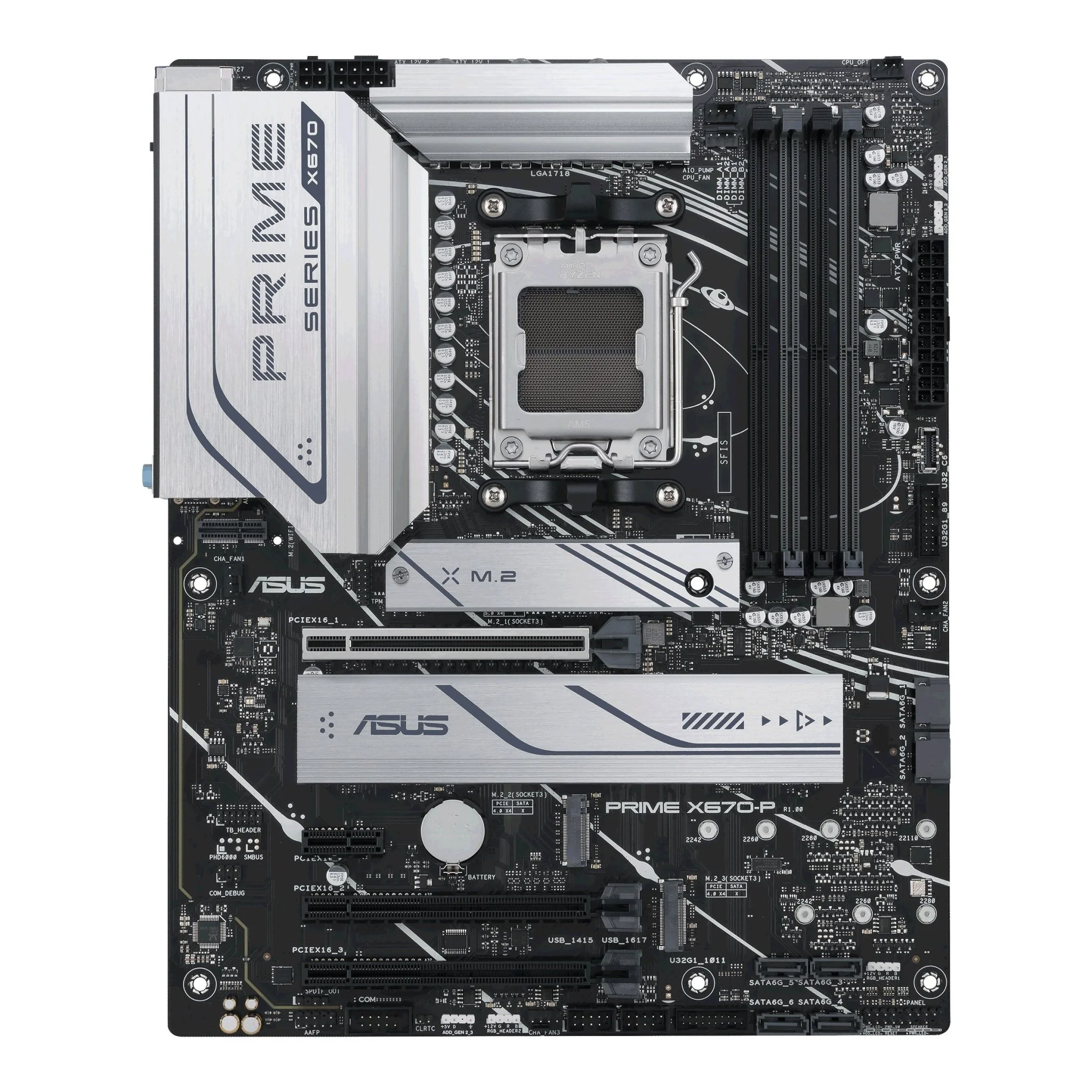 ASUS PRIME X670-P-CSM ATX Socket AM5 AMD X670 - Bundkort