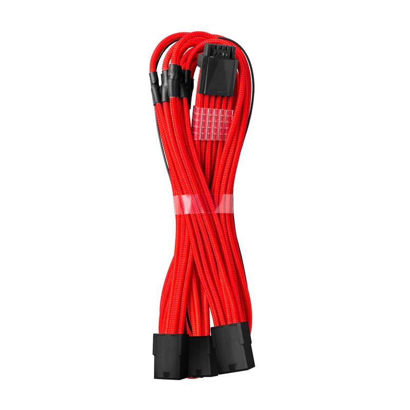 CableMod Pro ModMesh 12VHPWR auf 3x PCI-e Kabel – 45 cm. rot