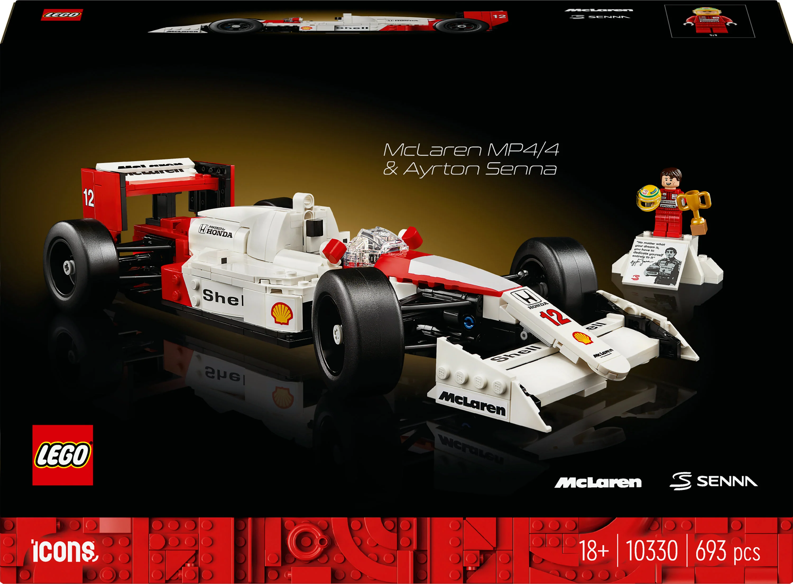 LEGO 10330 Icons McLaren MP4/4 & Ayrton Senna