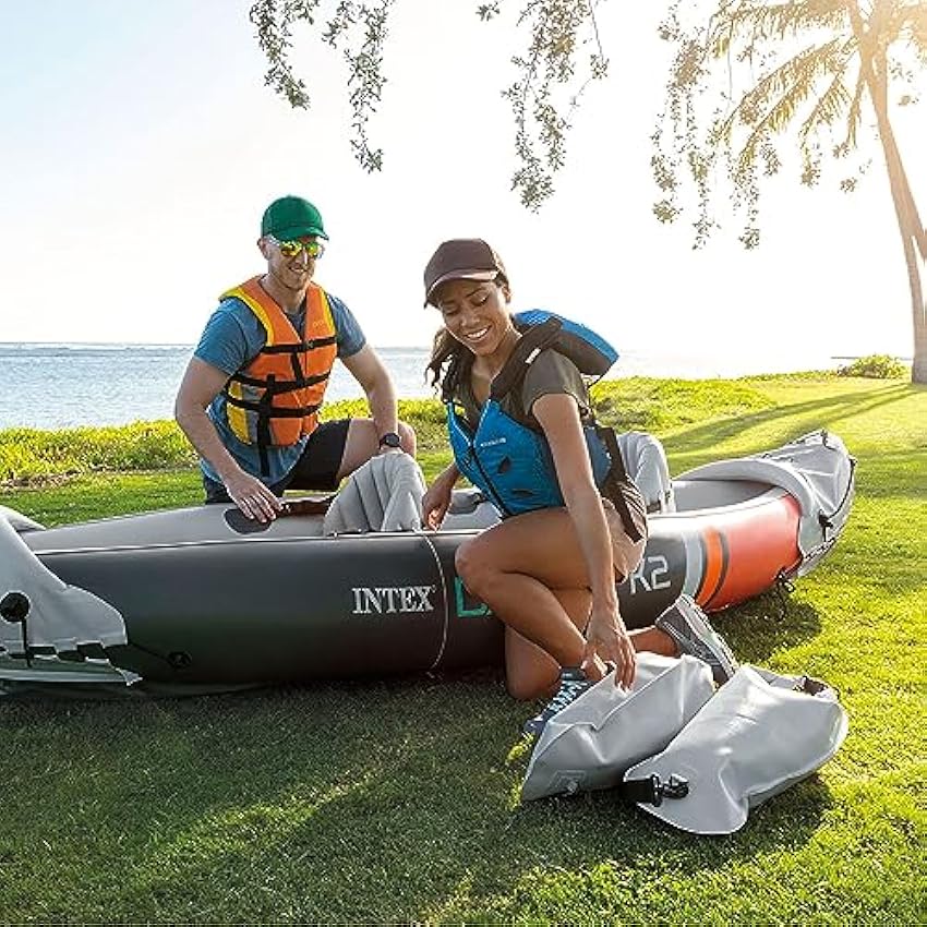 INTEX 2-Person Inflatable Kayak Set.Dakota K2 with 86in Oar