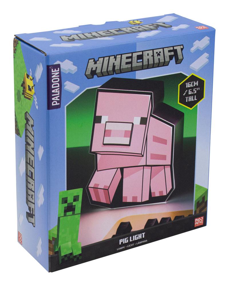 Minecraft leuchtende Schweinelampe 16 cm
