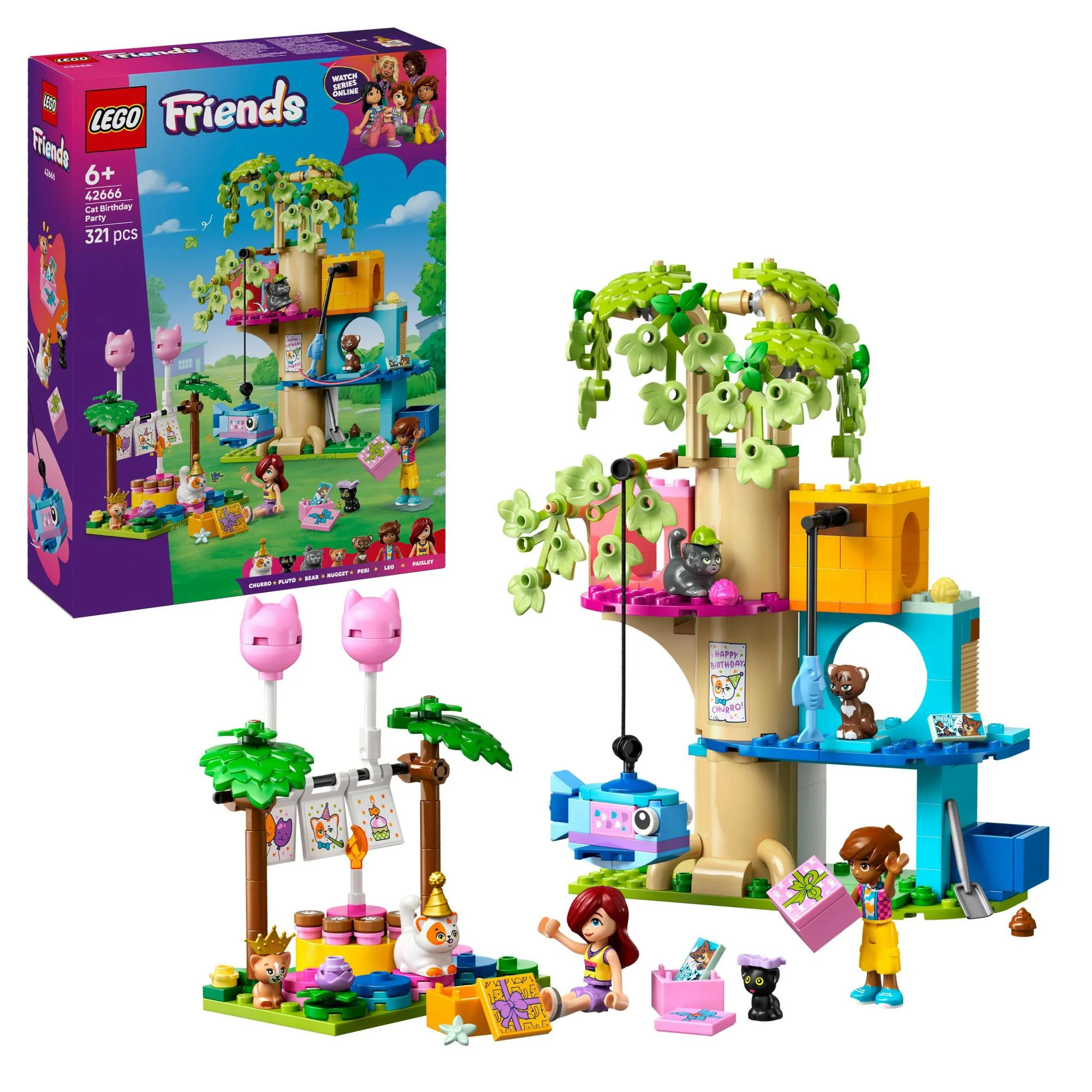 LEGO Friends – Kattefødselsdag og Træhus