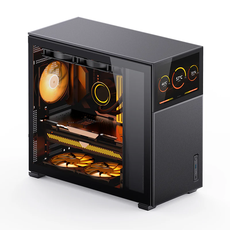 Jonsbo D41 MESH Screen ATX Case. Tempered Glass - black
