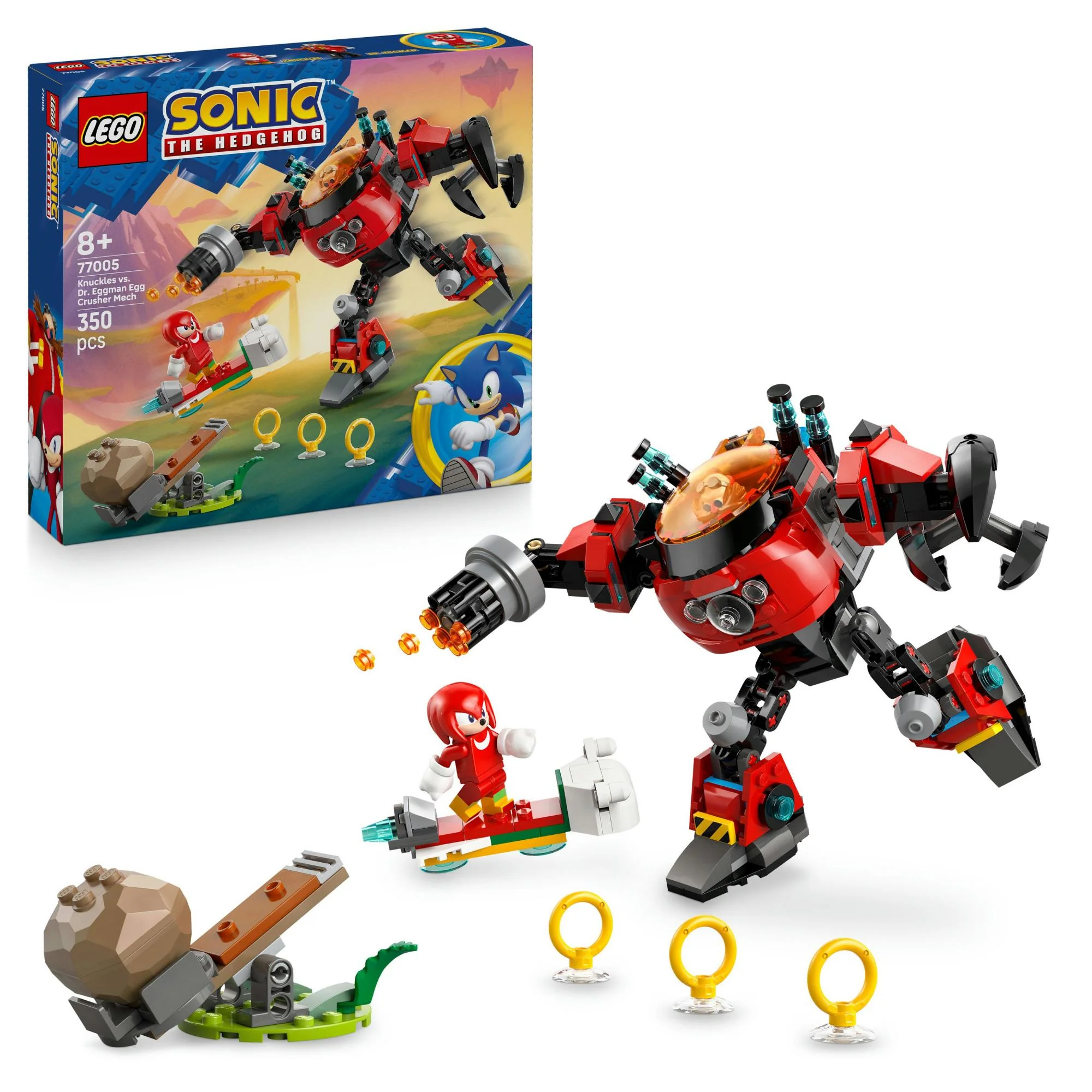 LEGO - Sonic - Knuckles vs. Dr. Eggman Egg Crusher Mech (77005)