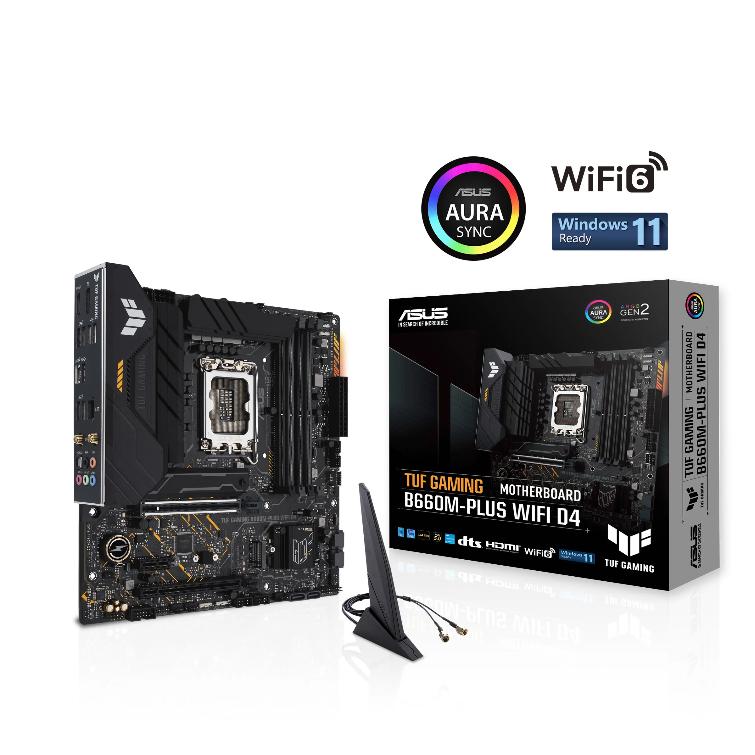 ASUS TUF GAMING B660M-PLUS WIFI D4 (mATX. B660. LGA 1700. DDR4)