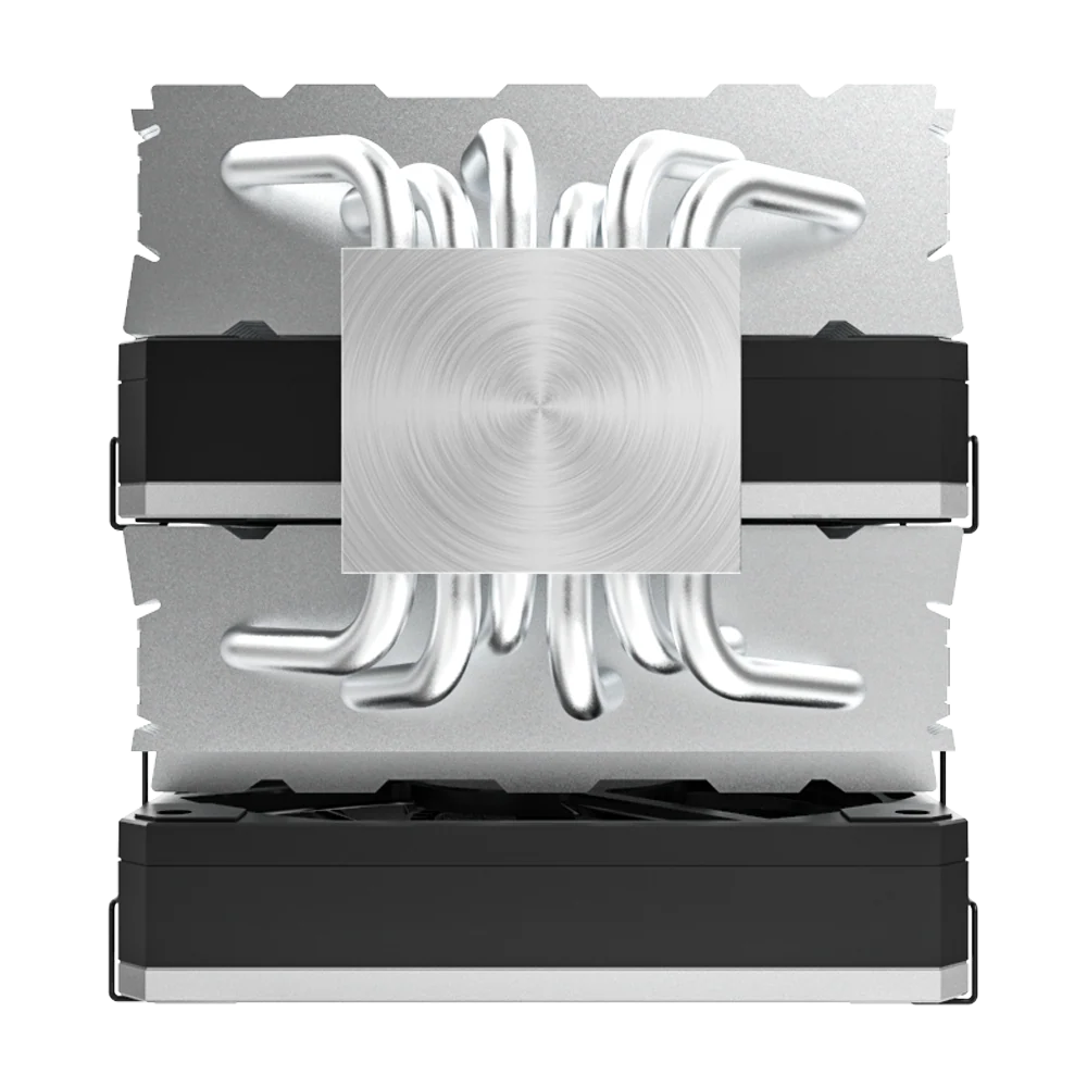 Montech Metal DT24 Base – CPU-Kühler. 2x 120-mm-PWM-Lüfter. LGA1700 + AM5-Unterstützung. 270 W TDP