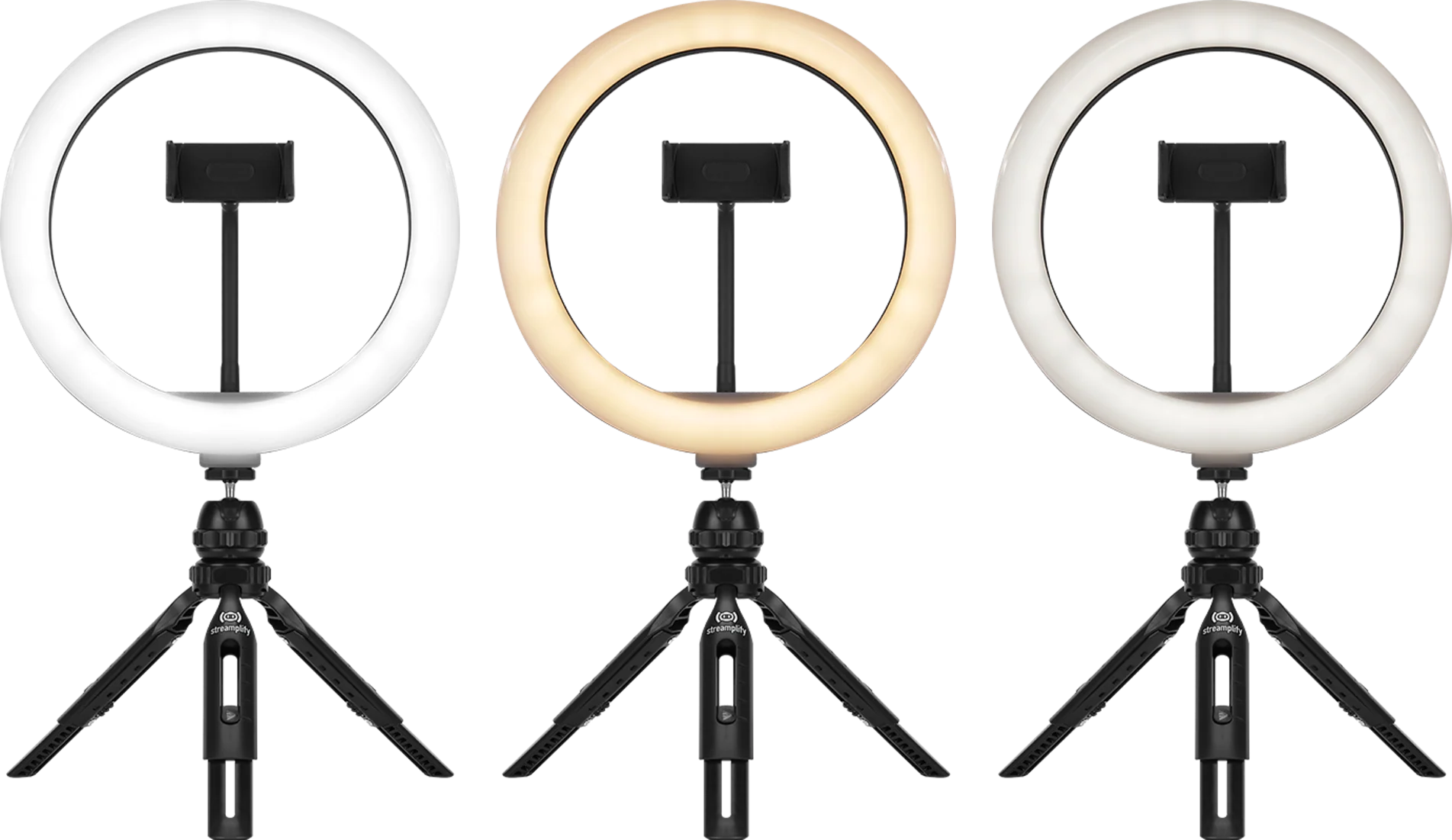 Streamplify LIGHT 10 Ringlicht. 25.4 cm. 5 V USB – Schwarz