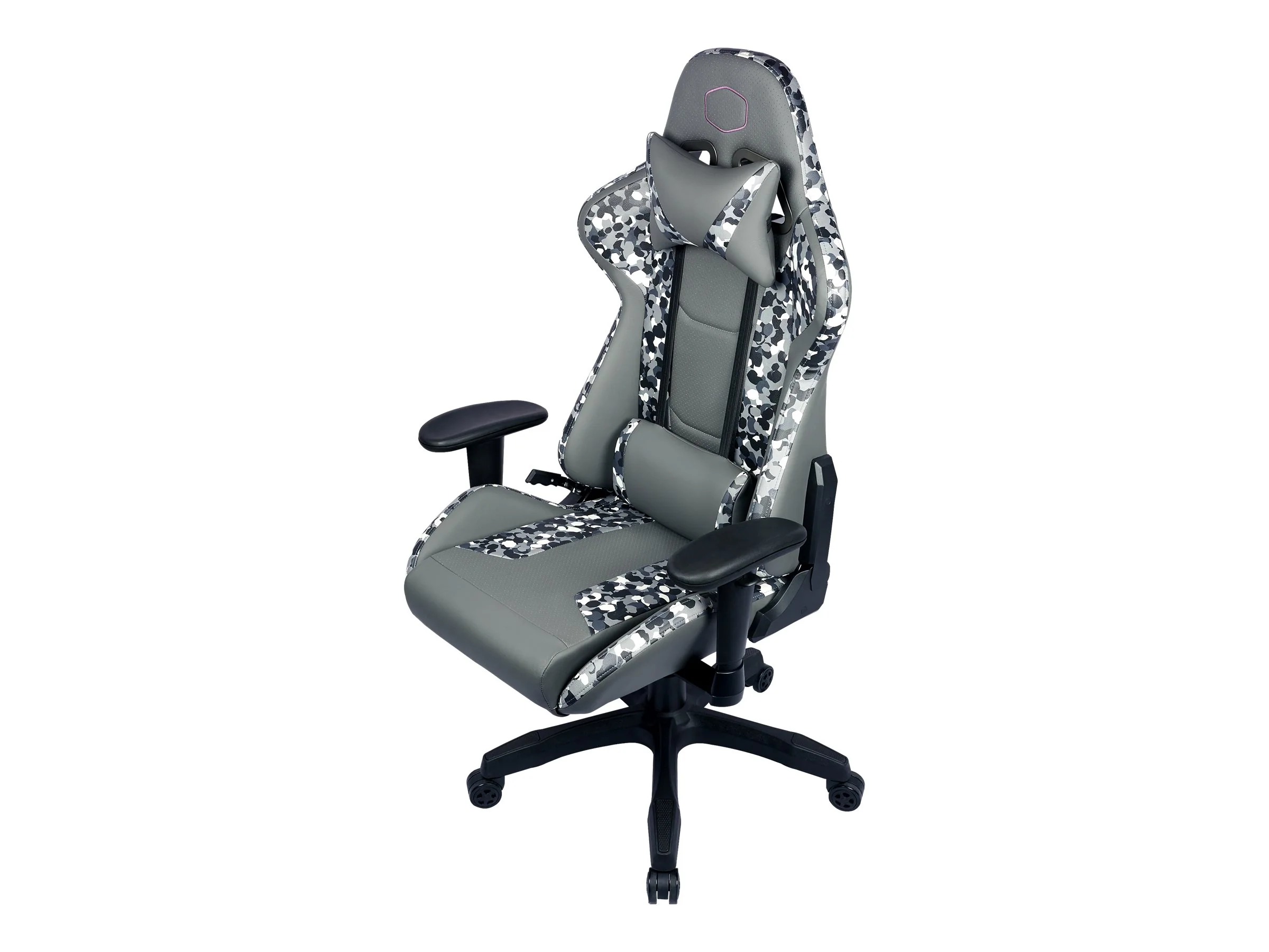 Cooler Master Calibre R1S Dark Knight CAMO Gamer Stuhl Schwarz Grau Weiß