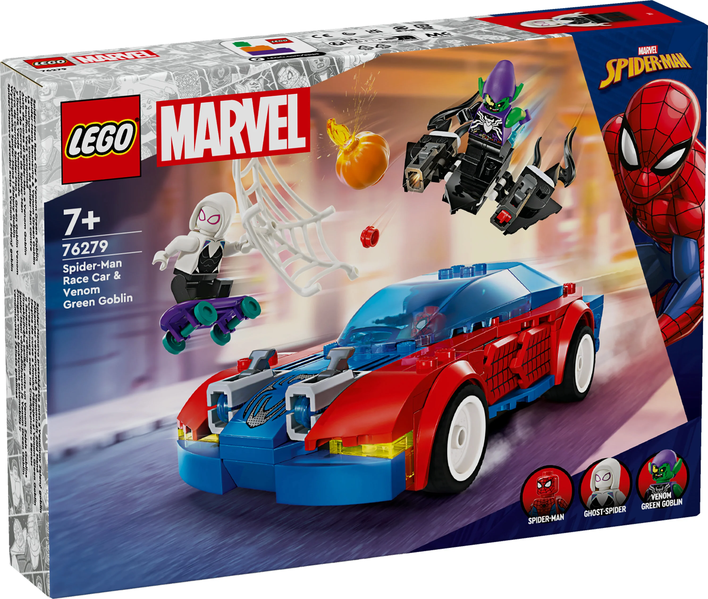 LEGO 76279 Marvel Super Heroes Spider-Man's Racer bil  & Venom Grøn Goblin