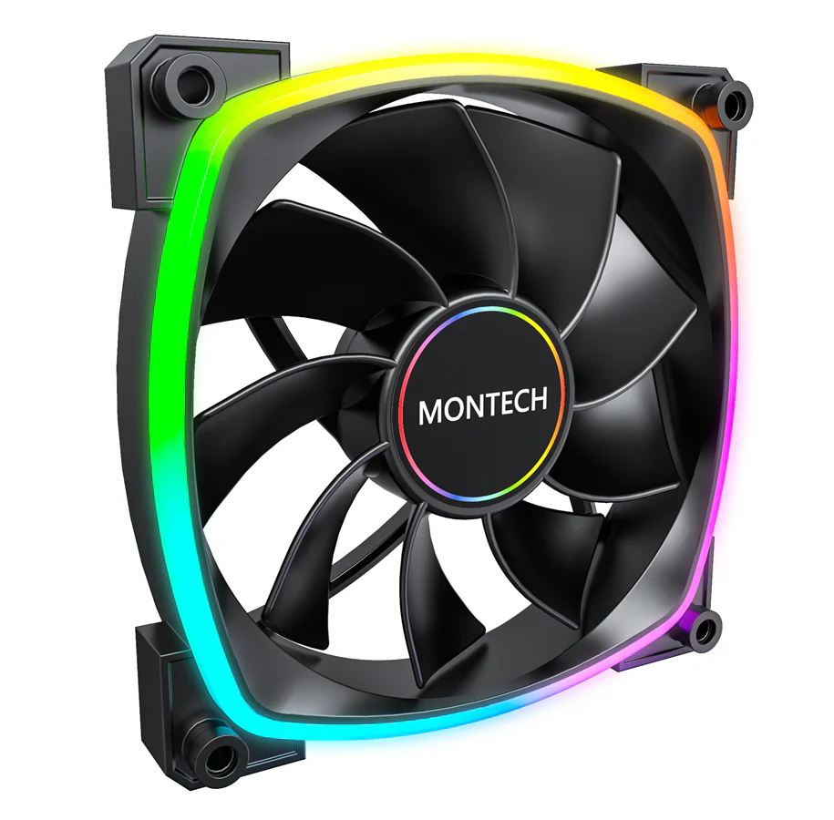 Montech RX140 PWM Black - 140mm ARGB Reverse
