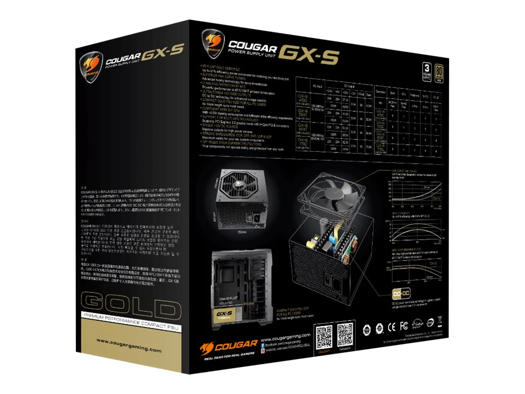 Cougar GX-S550 Netzteil 550Watt