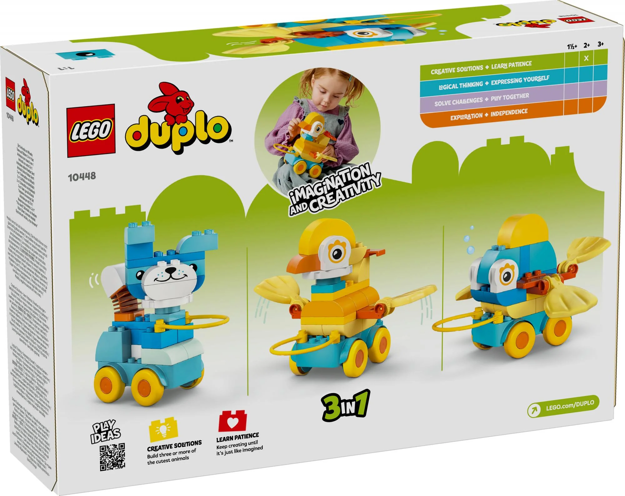 LEGO 10448 DUPLO Town Animals on Wheels 3-in-1 Set