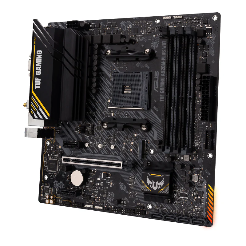 ASUS TUF GAMING A520M-PLUS (WI-FI) (mATX. A520. AM4)