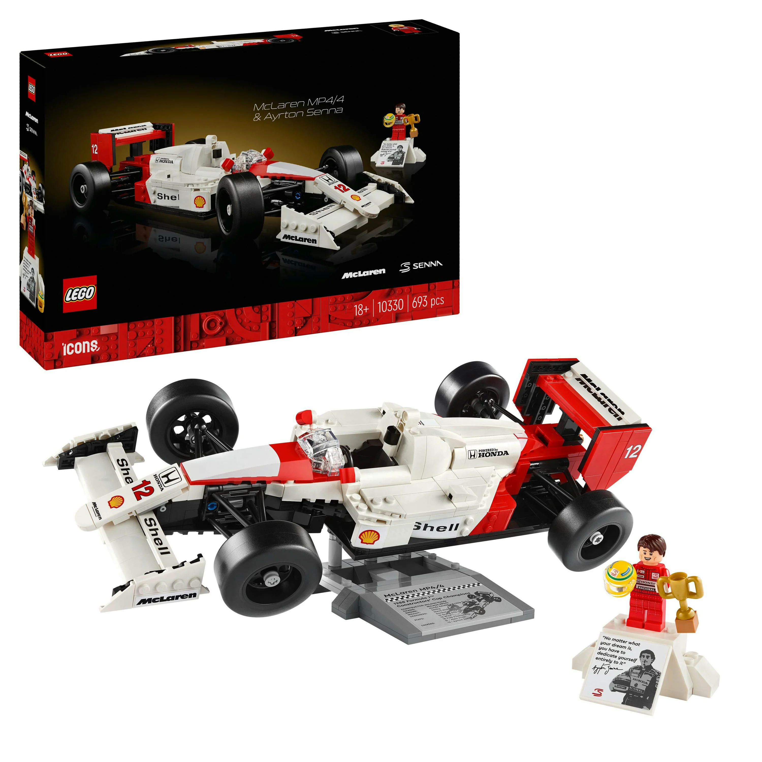 LEGO 10330 Icons McLaren MP4/4 & Ayrton Senna