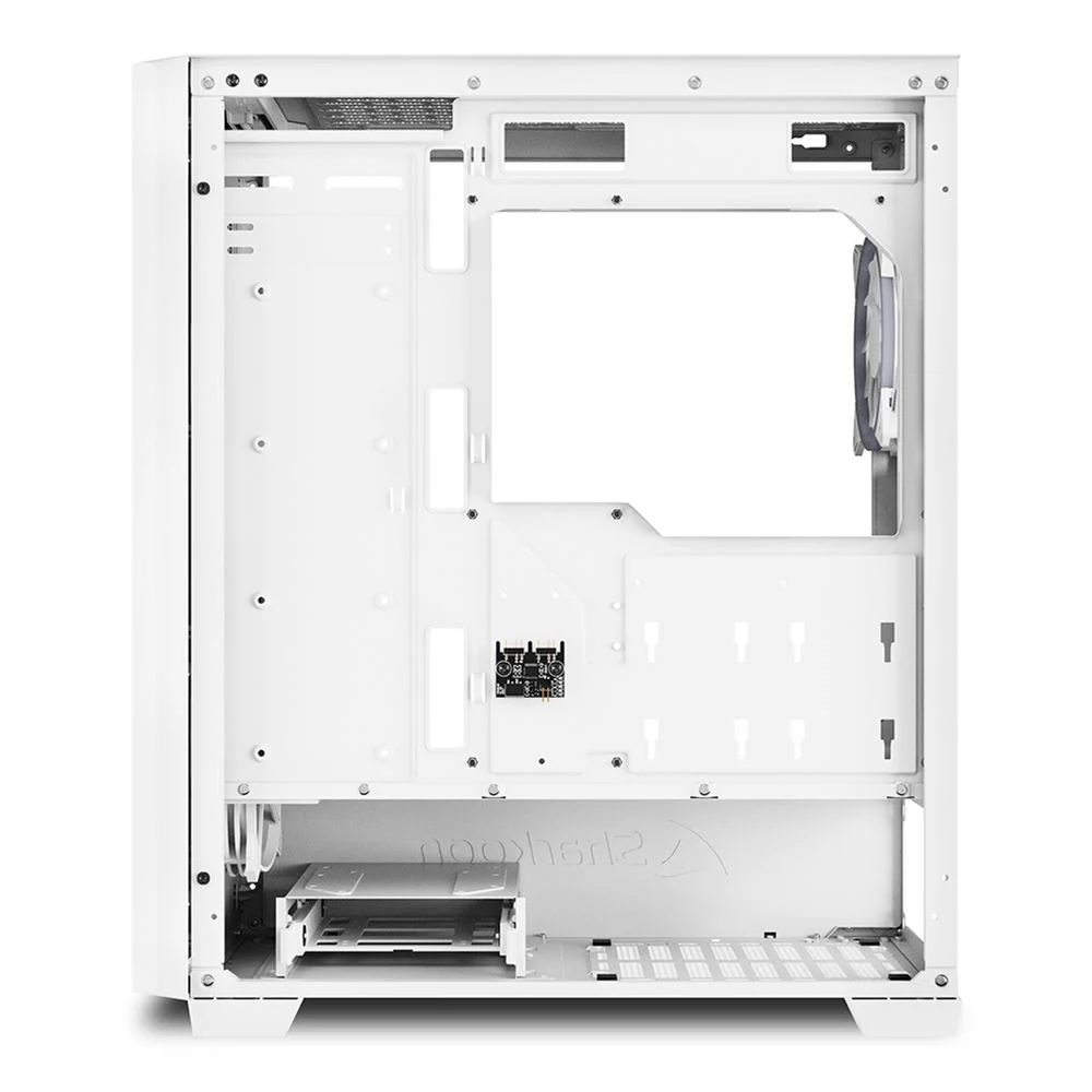 Sharkoon VS9 RGB . tower case (white. tempered glass)
