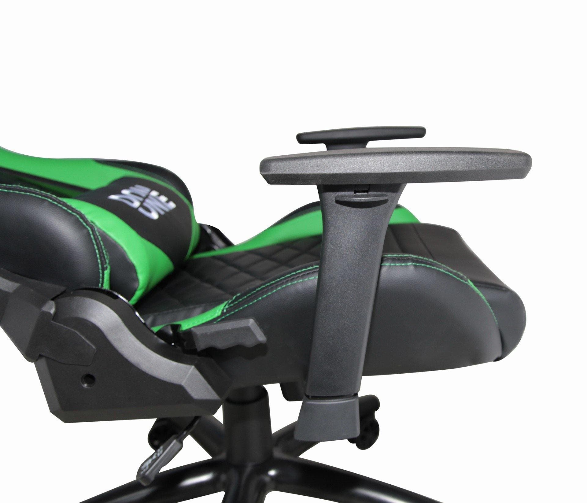Don One– GC300 Gamer-Stuhl Schwarz/Gr眉n– PU-Leder– Bis zu 120 kg