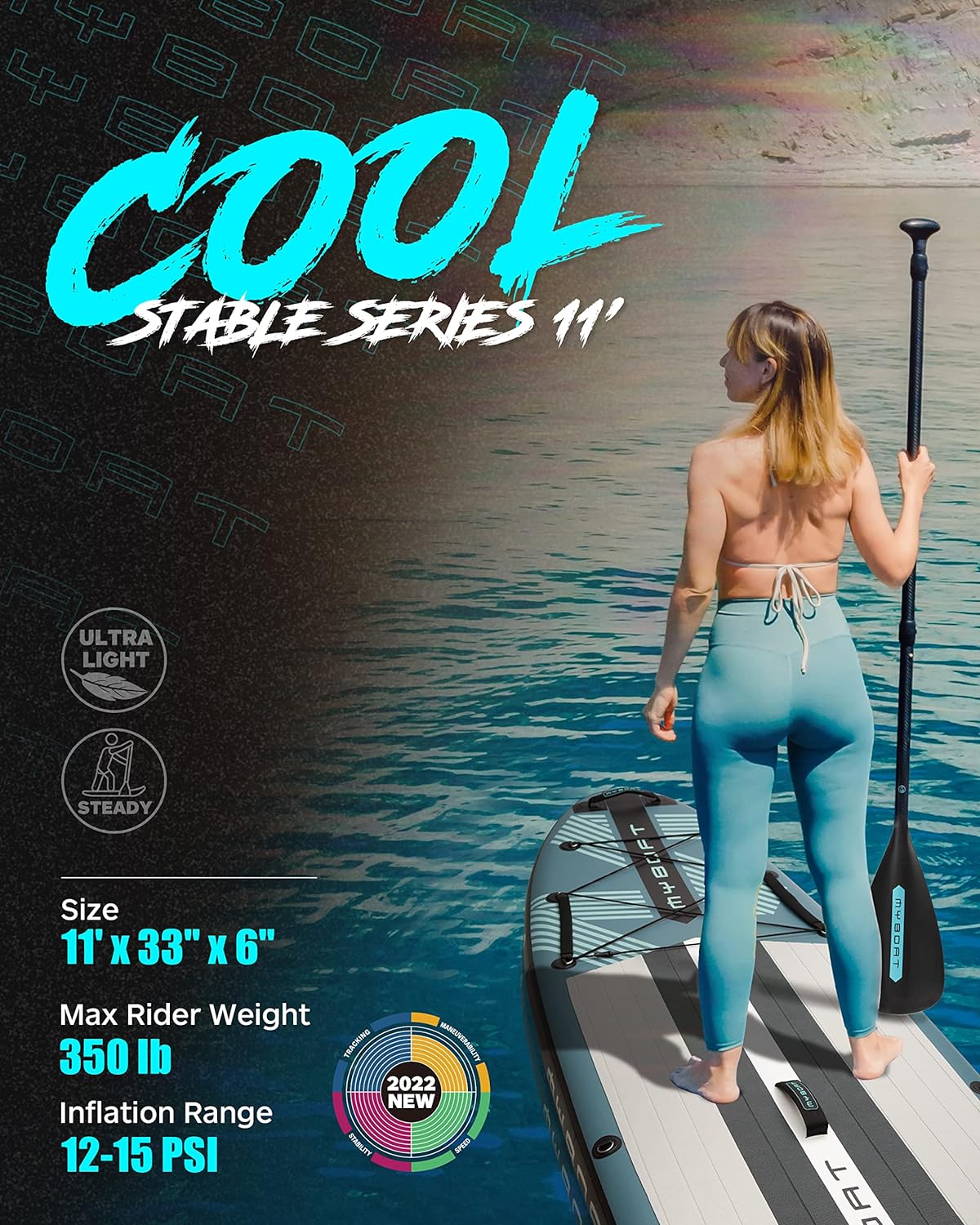11'6脳34脳6 Extra Wide Inflatable Paddle Board