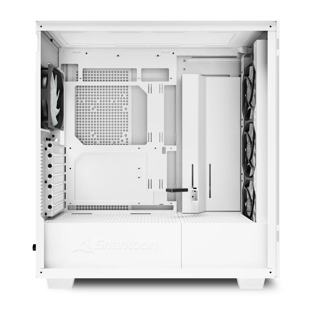 Sharkoon Rebel C50 RGB. tower case (white. tempered glass)