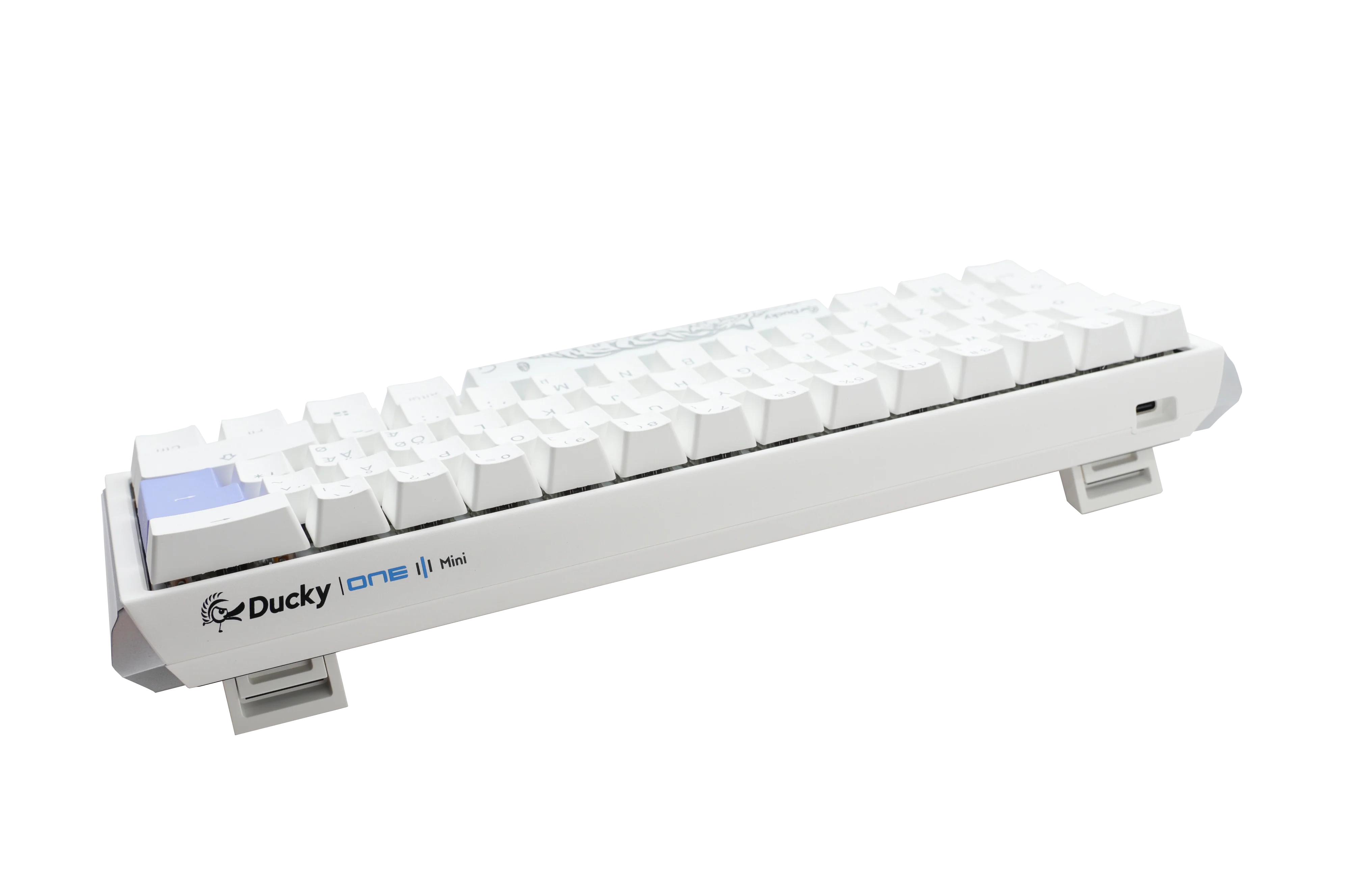 Ducky One 3 – Classic Pure White Nordic – Mini 60 % – Kirschblau