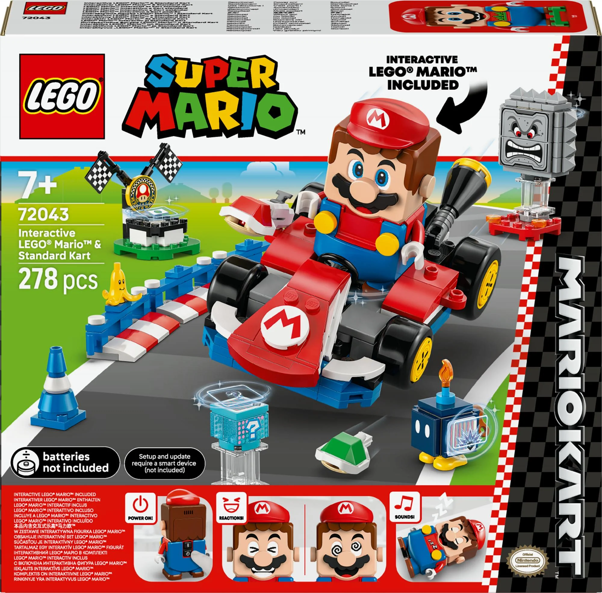 LEGO Super Mario – Mario Kart™: Interaktiv LEGO® Mario™ & Standard Kart