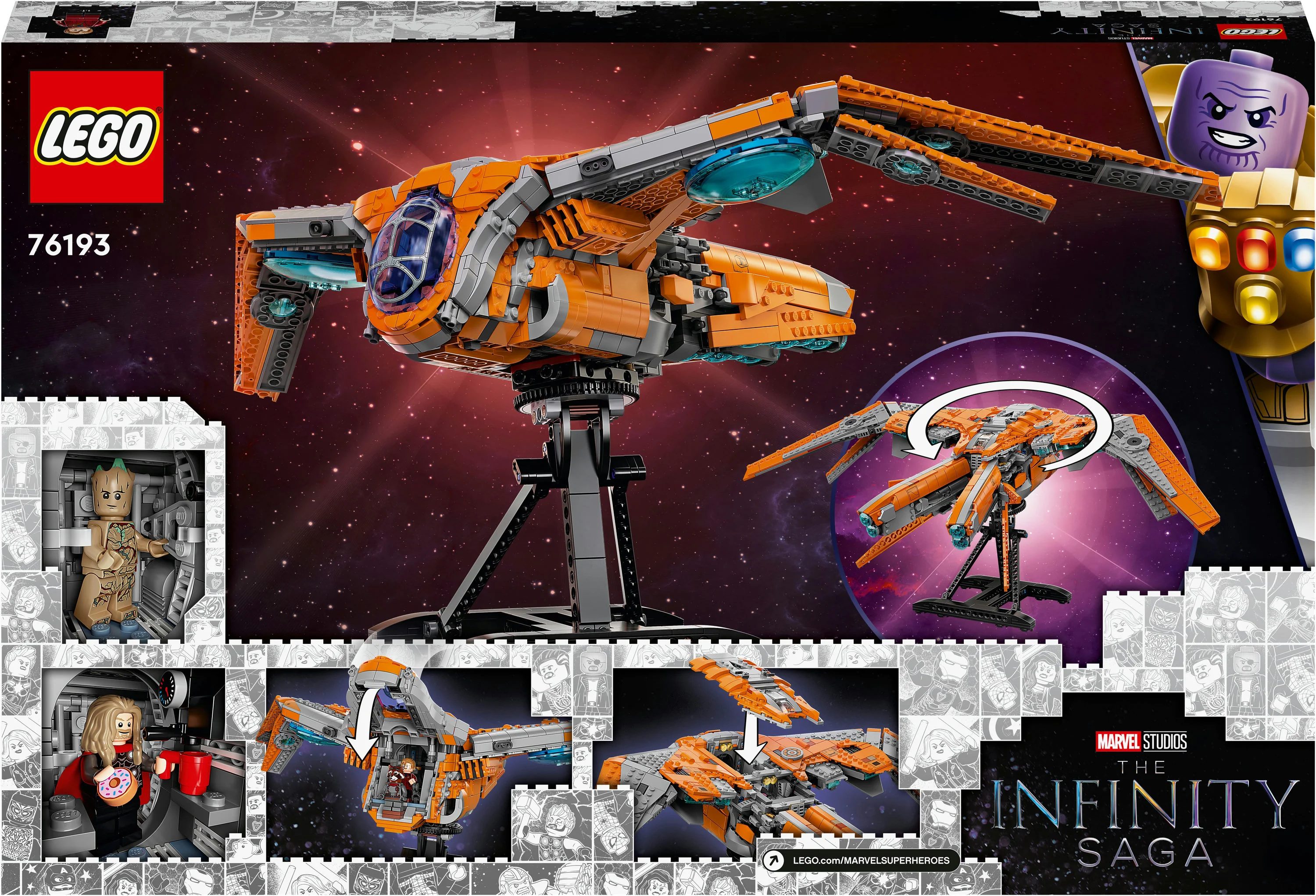 LEGO 76193 Marvel Super Heroes The Guardian Ship