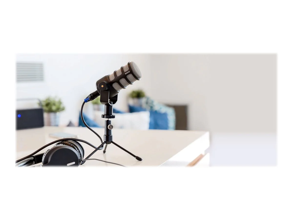 R脴DE PodMic Mikrofon Kabling -57dBV/Pascal Kardioide Sort Sølv