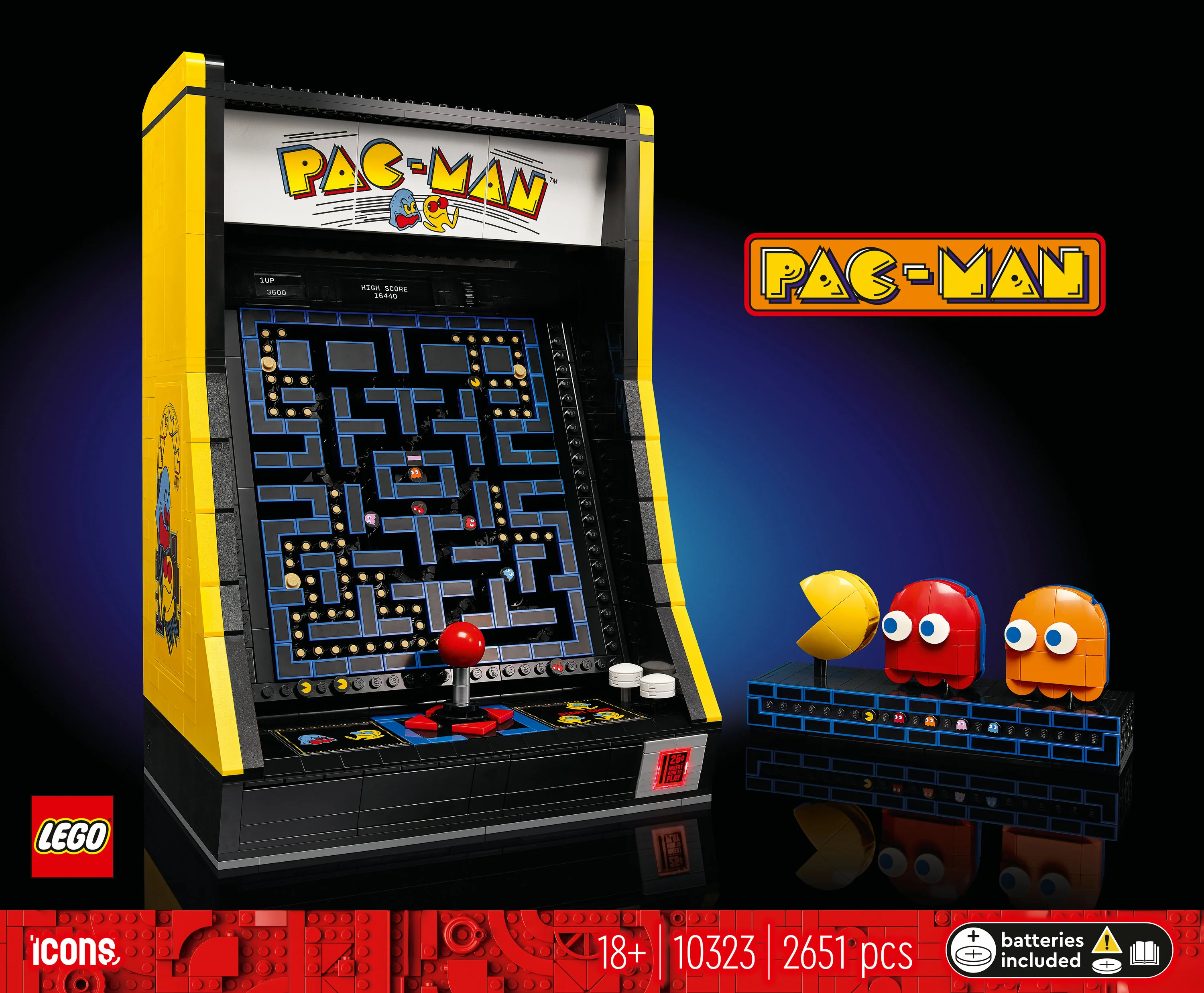 LEGO 10323 Icons PAC-MAN spille maskine