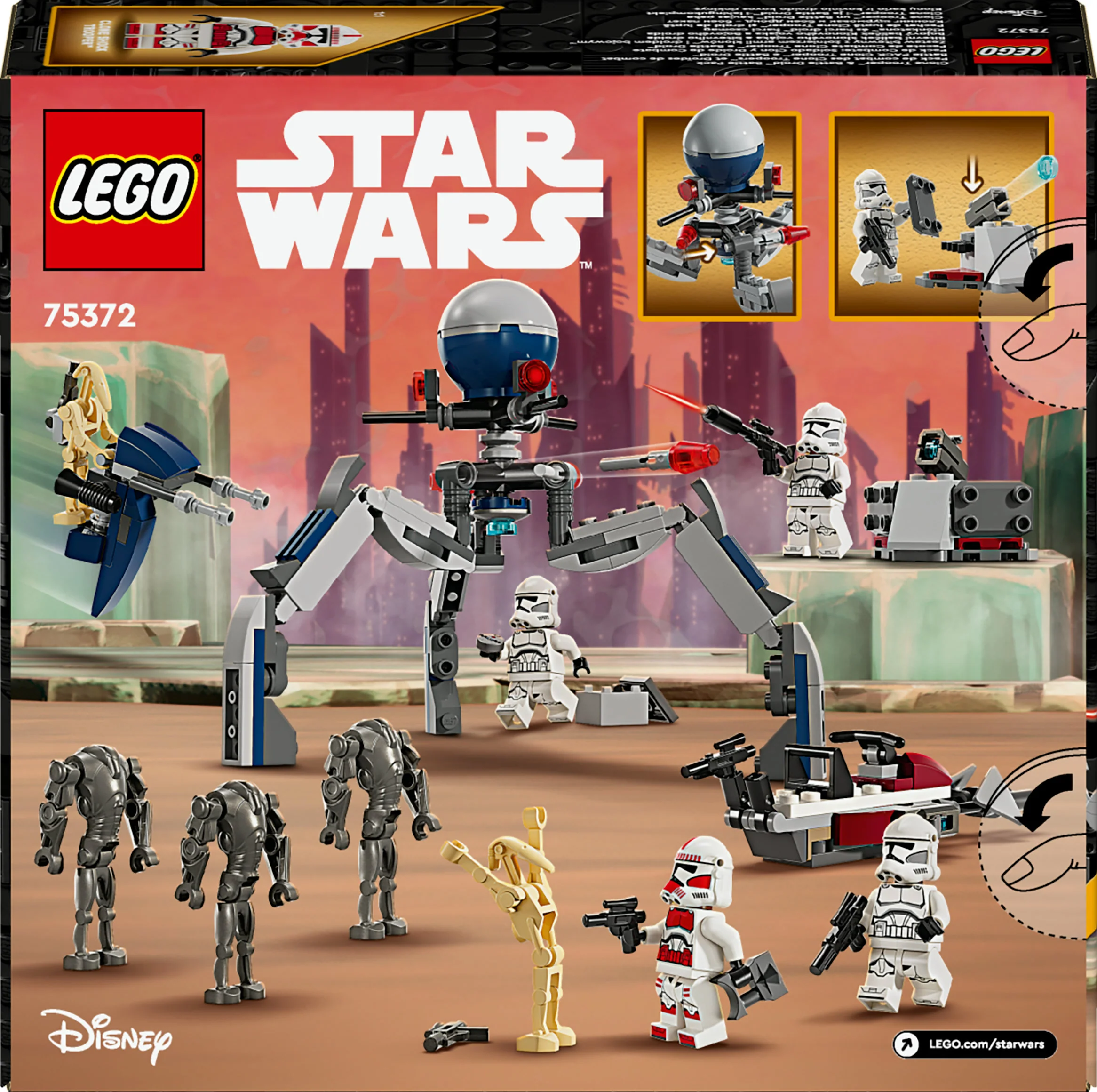 LEGO Star Wars - Clone Trooper™ & Battle Droid™ Battle Pa (75372)
