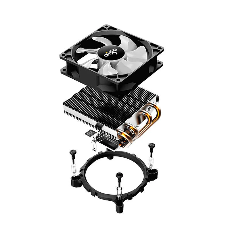 CPU active cooling Aigo CC94 RGB (heatsink + fan 90x90) black