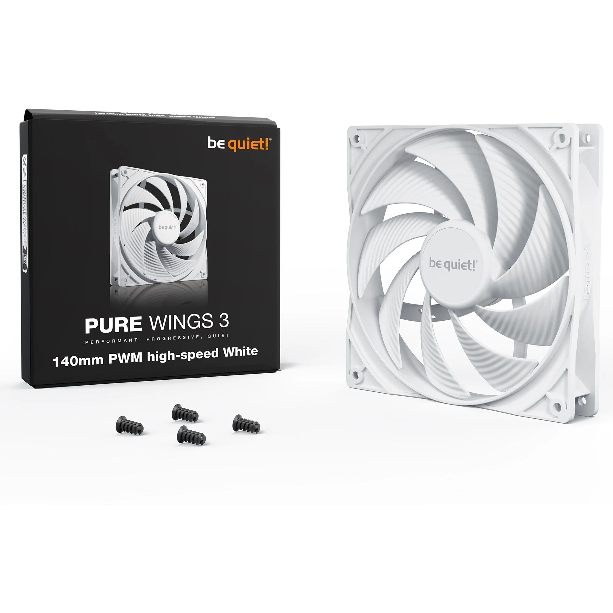 be quiet! Pure Wings 3 140mm PWM high-speed. case fan (white)