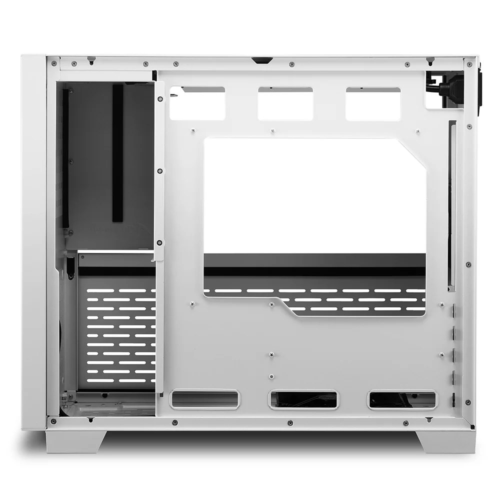 Sharkoon MS-Z1000. gaming tower case (white. tempered glass side panel)
