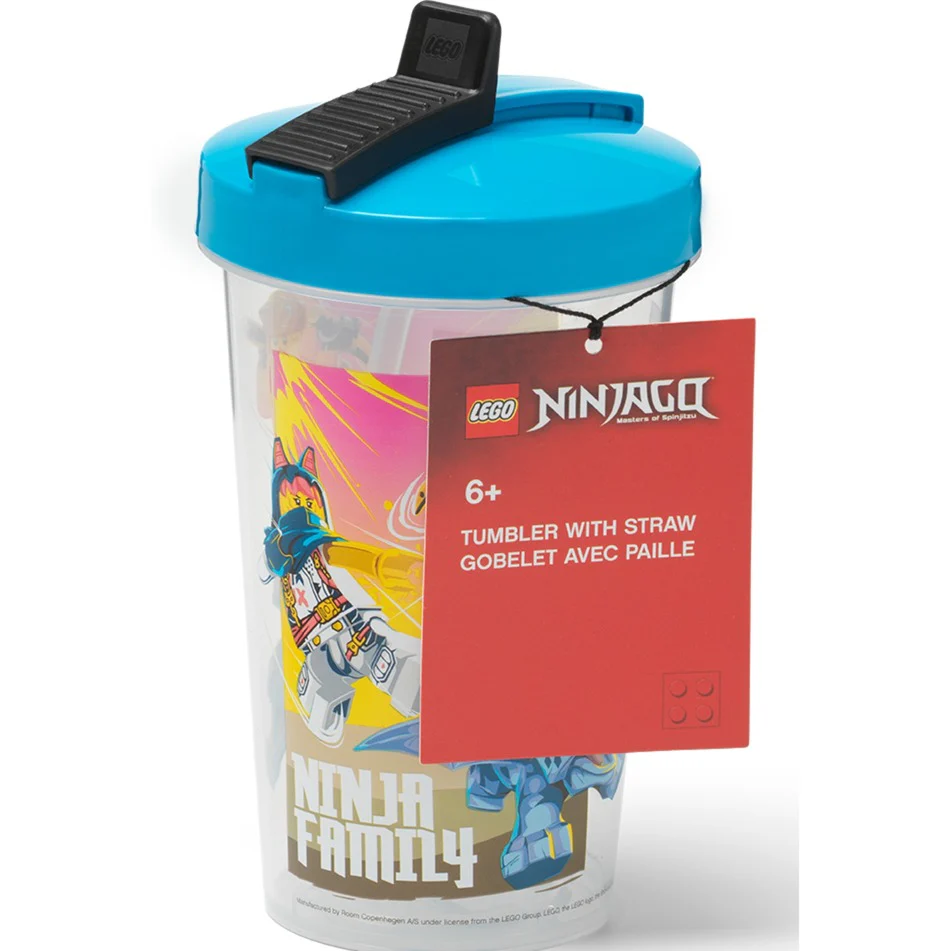 Room Copenhagen LEGO Mug with Straw Ninjago Classic Black (black/red. 500ml)