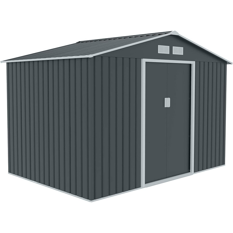 Metal Tool Shed.277 cm x 191 cm x 192 cm.Garden Shed with