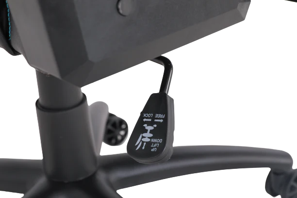 Geekd Vulcan Gaming-Stuhl. Schwarz/Blau – Oberseite aus PU-Leder – bis zu 120 kg