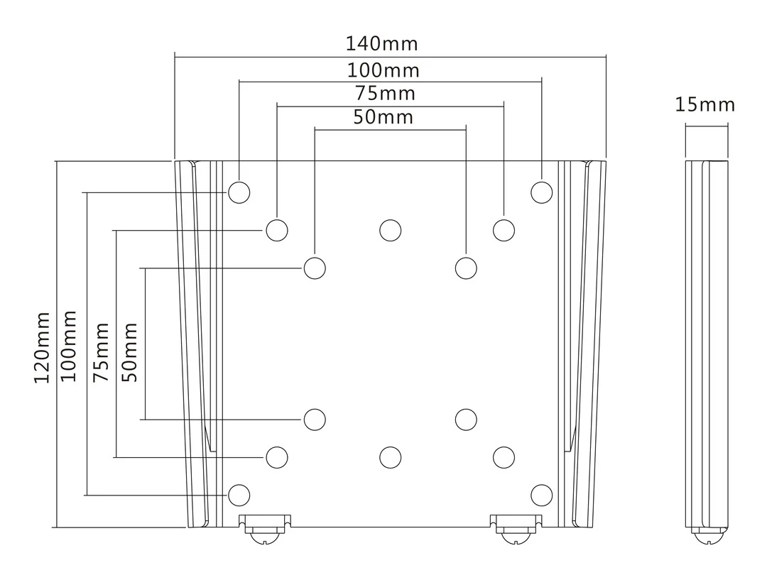 Multibrackets M VESA Wallmount I Monteringssæt LCD display 15-32