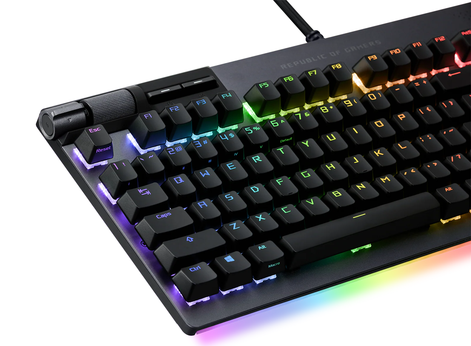 ASUS ROG Strix FLARE II ANIMATE PBT-Gaming-Tastatur (NX Red Switches)