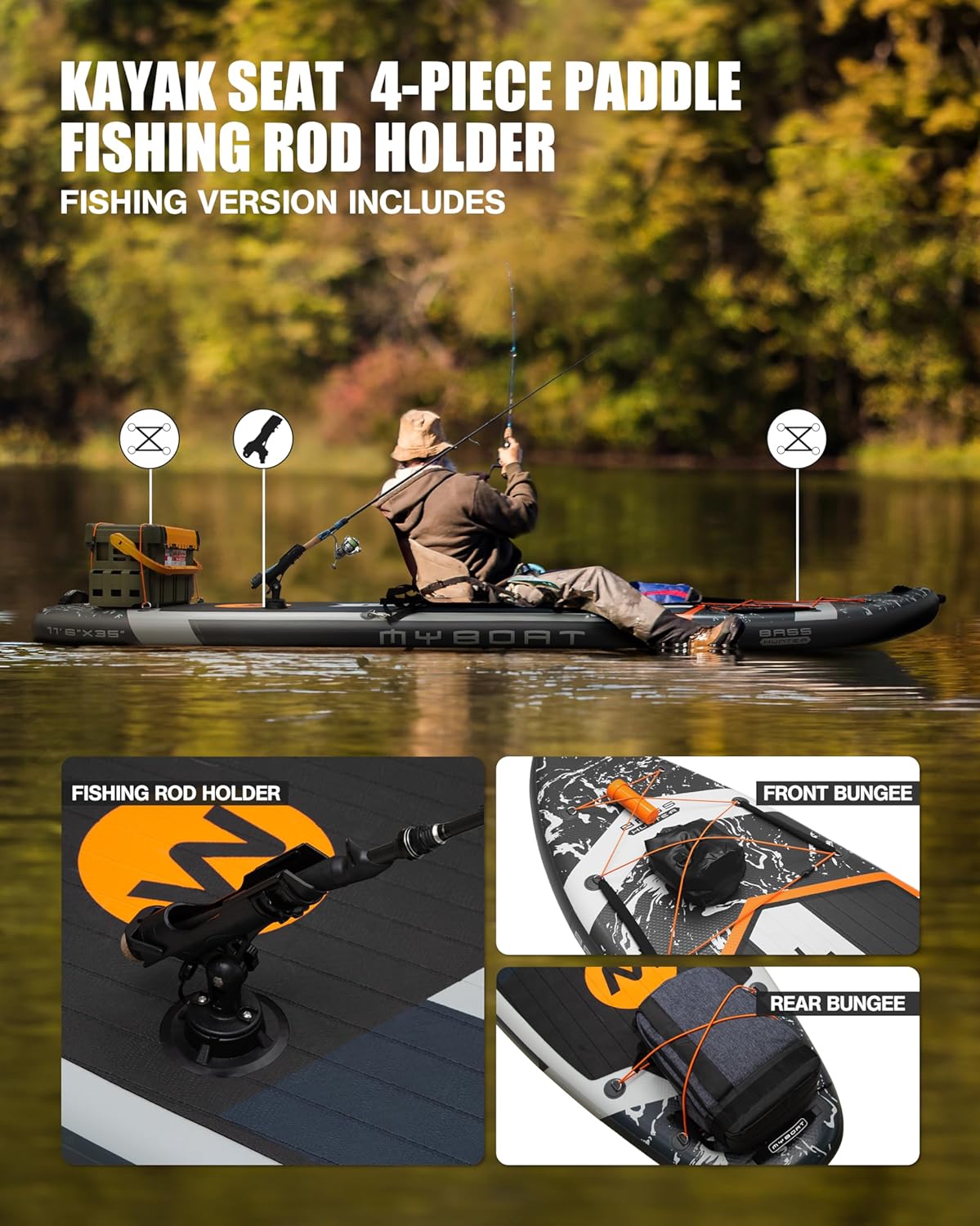 11'6脳34脳6 Extra Wide Inflatable Paddle Board