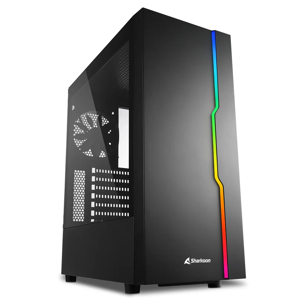 Sharkoon RGB SLIDER. tower case (black)