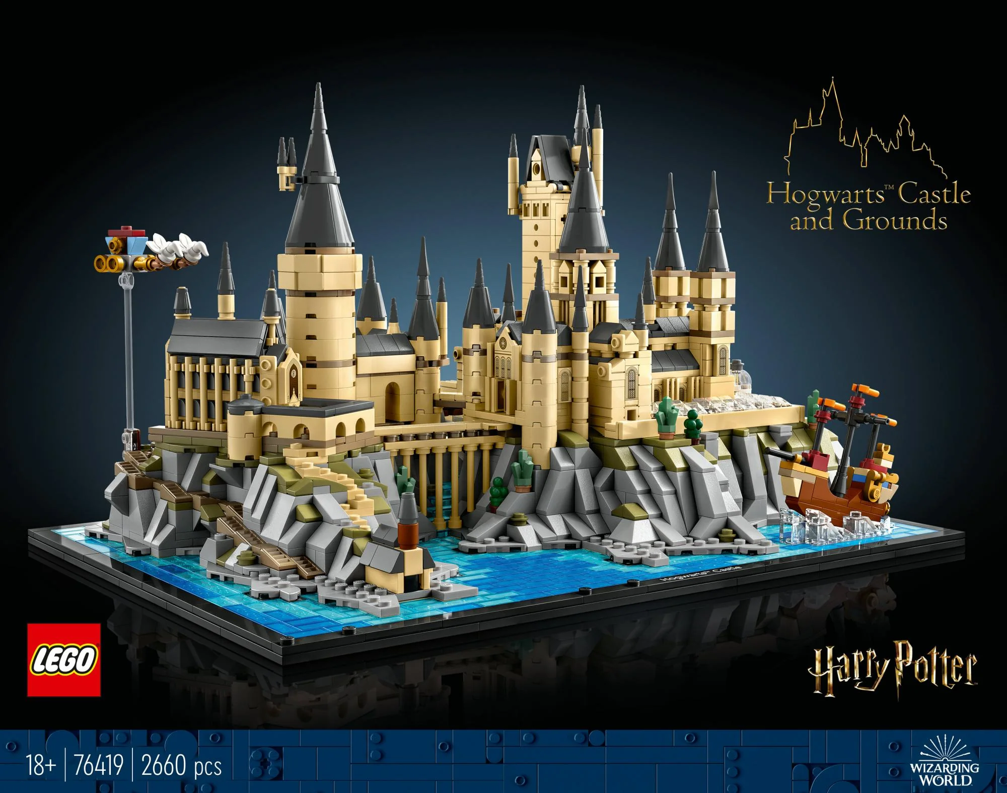 LEGO 76419 Harry Potter Hogwarts Castle with Castle Grounds