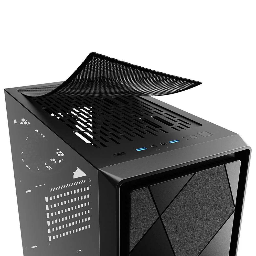 Sharkoon VS8 RGB . tower case (black. tempered glass)