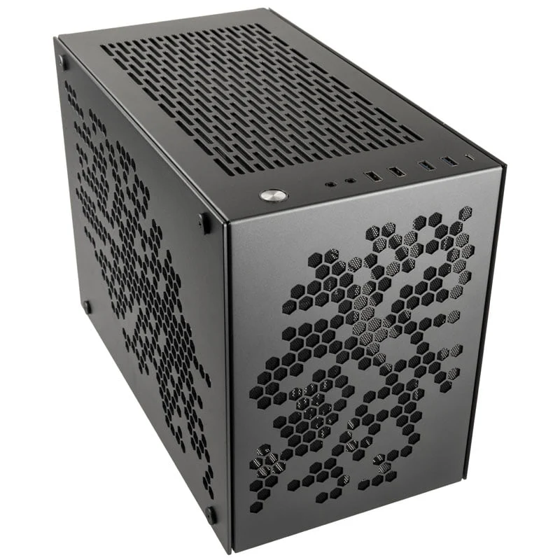 Kolink Rocket Heavy Vented Edition Aluminium-Mini-ITX-Gehäuse– Gunmetal Grey