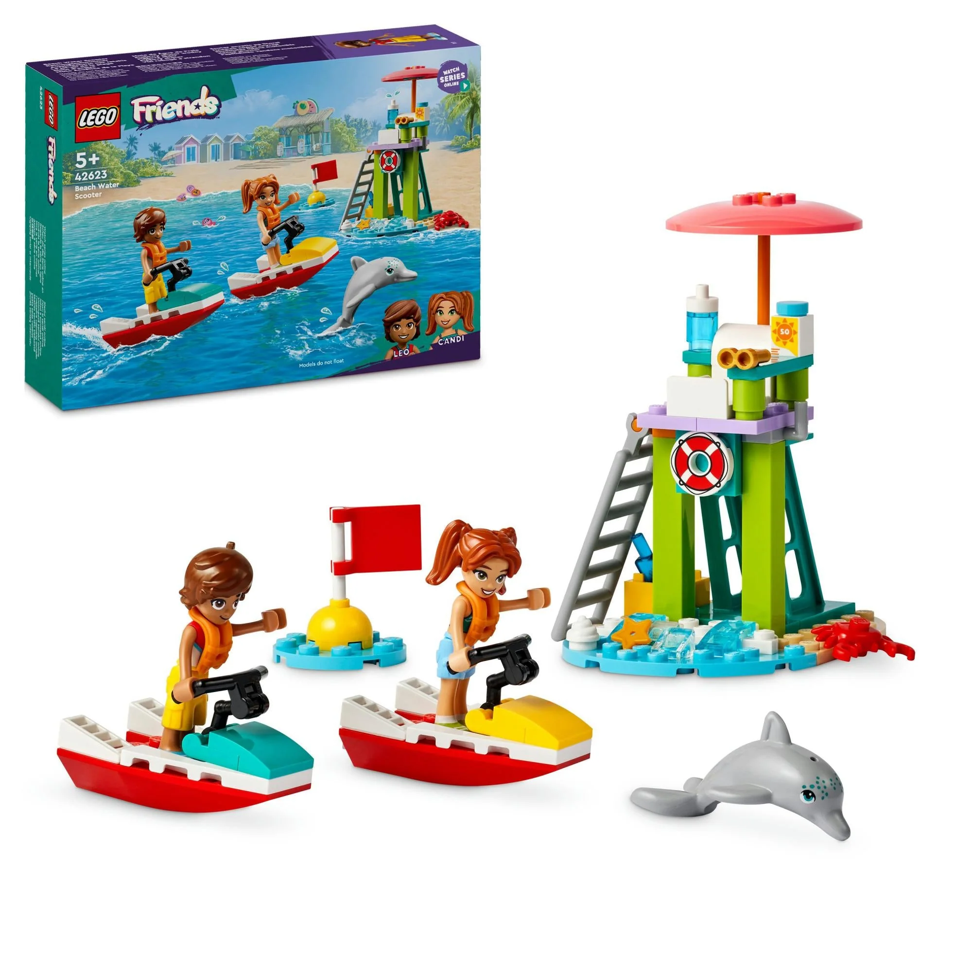 LEGO 42623 Friends Lifeguard Observation Tower with Jet Skis