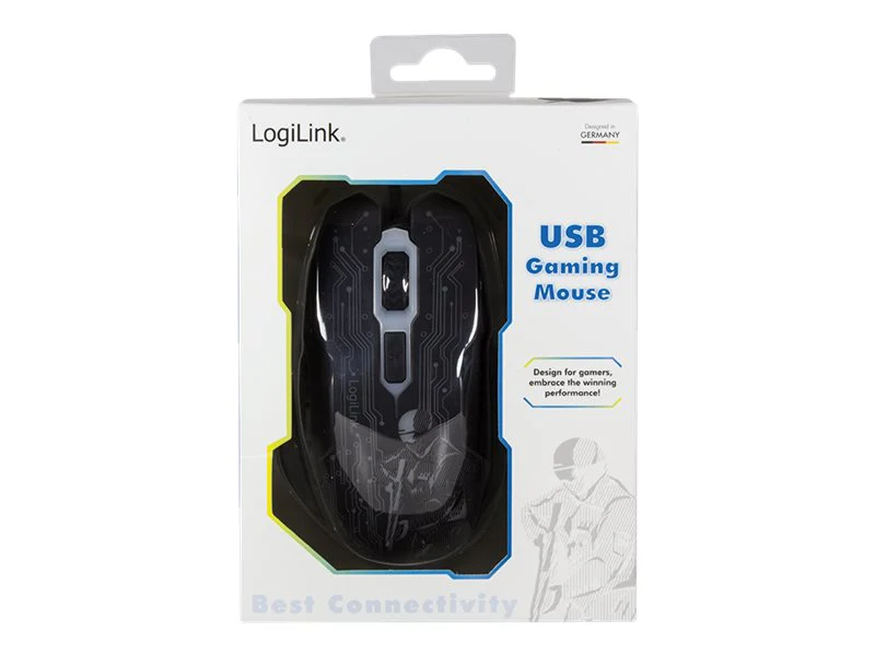 Optisches Kabel f眉r LogiLink Gaming-Maus. Schwarz