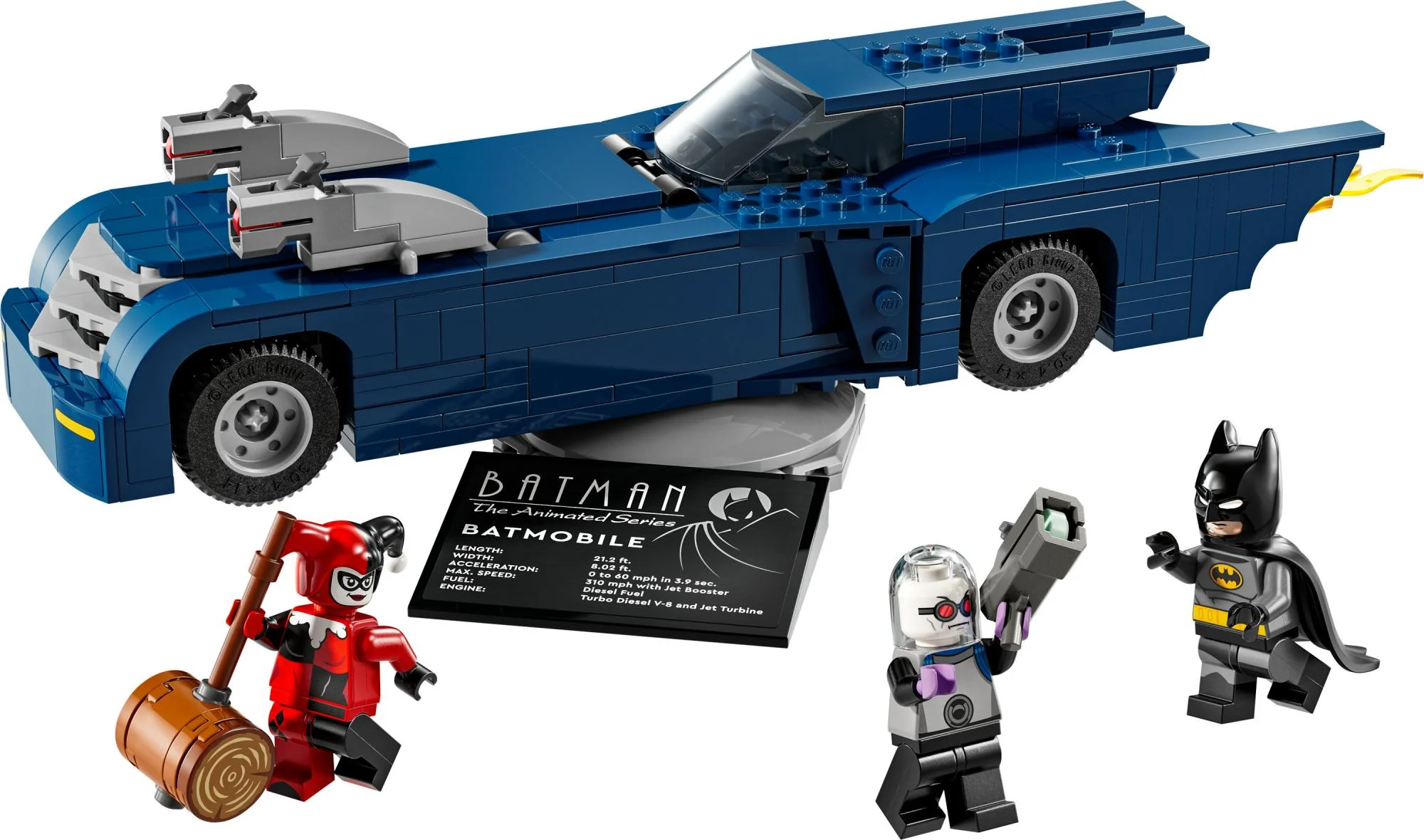LEGO 76274 DC Super Heroes Batman in the Batmobile vs. Harley Quinn and Mr. Freeze
