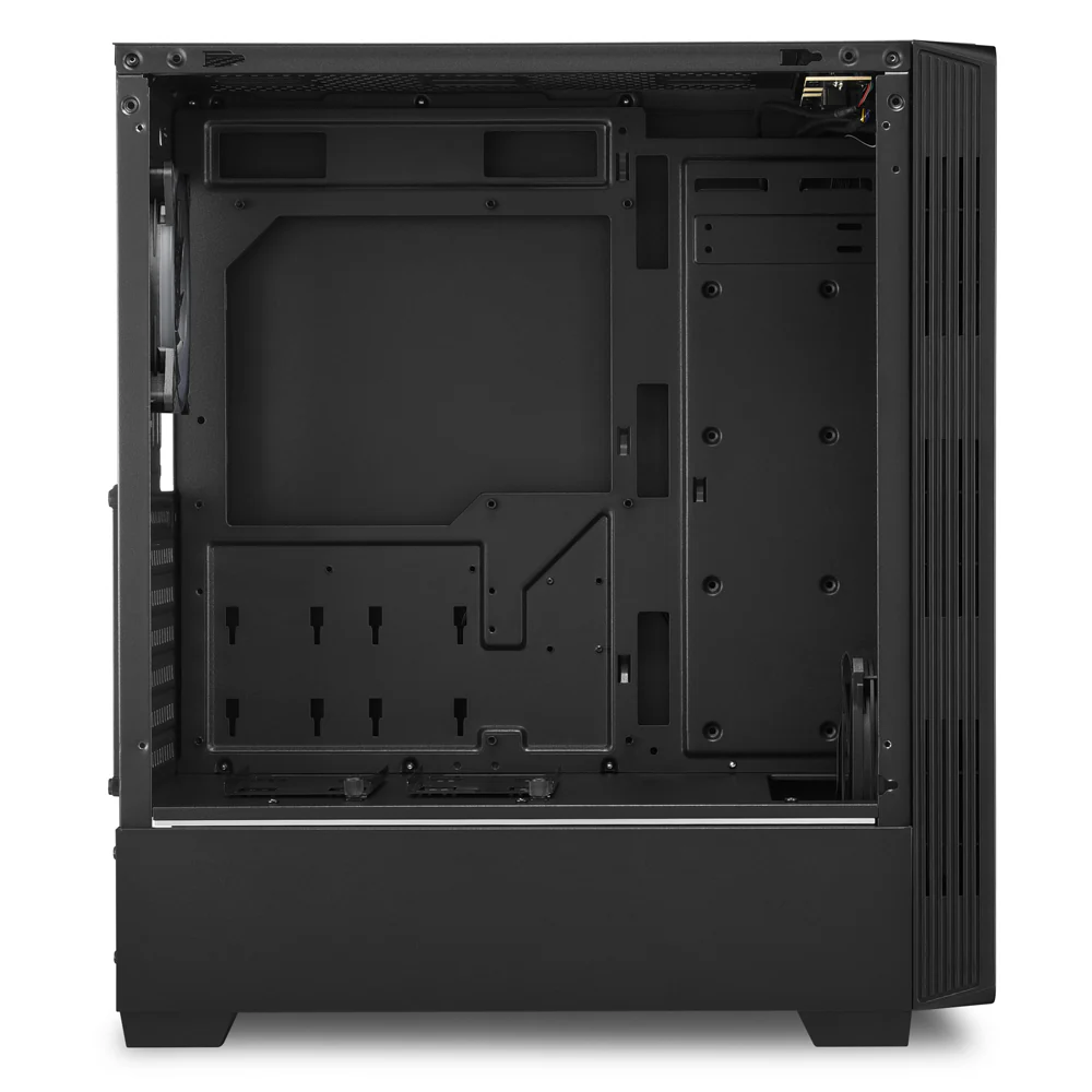 Sharkoon RGB LIT 200 tower case (black. front and side panel of tempered glass)