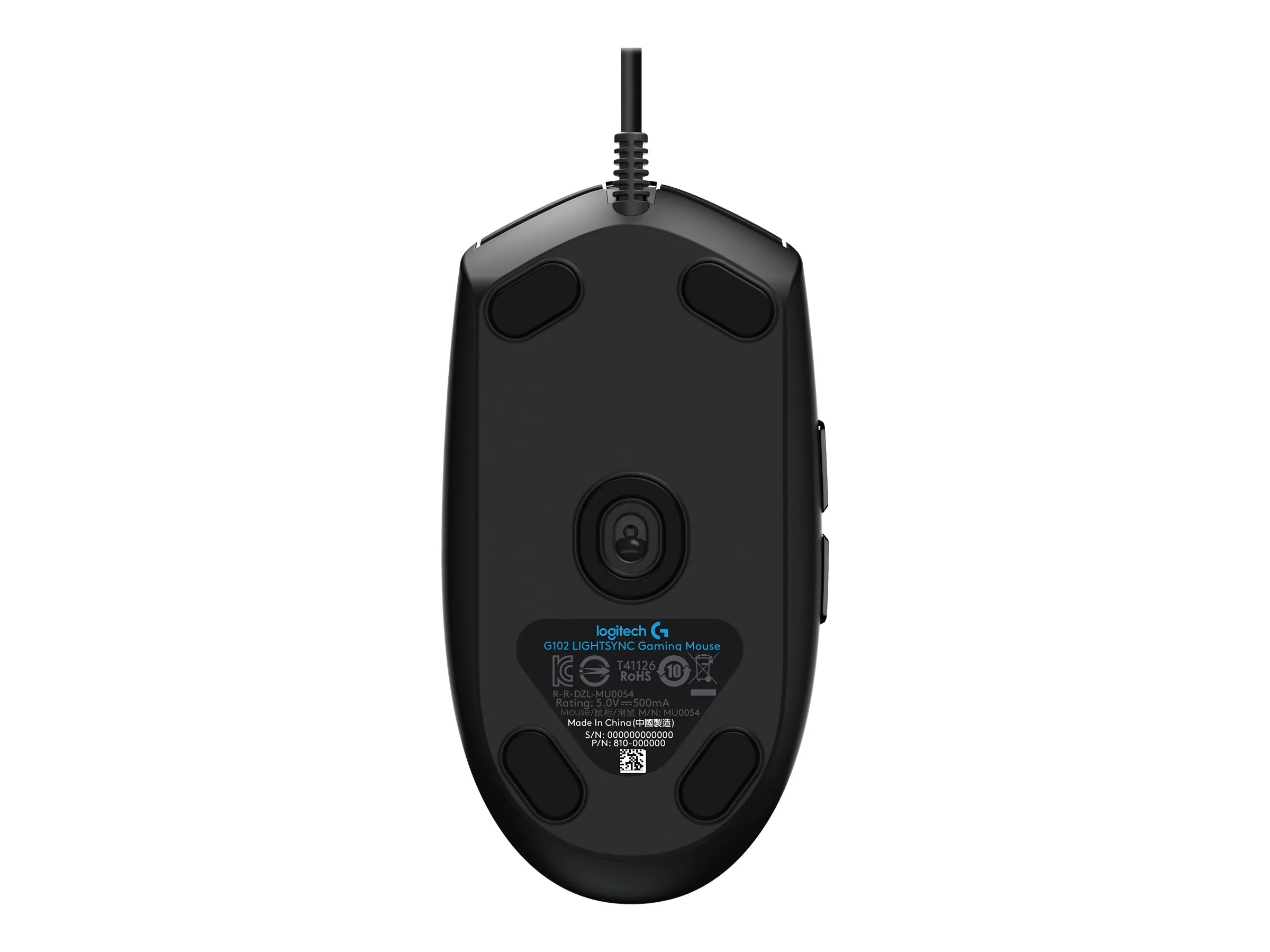Logitech Gaming Mouse G102 LIGHTSYNC optisches Kabel schwarz