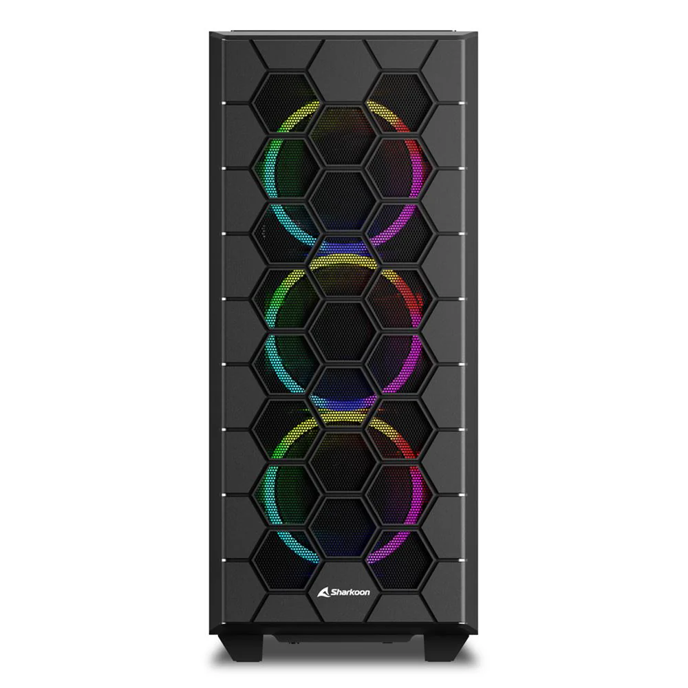 Sharkoon RGB HEX. tower housing (black. tempered glass side panel)