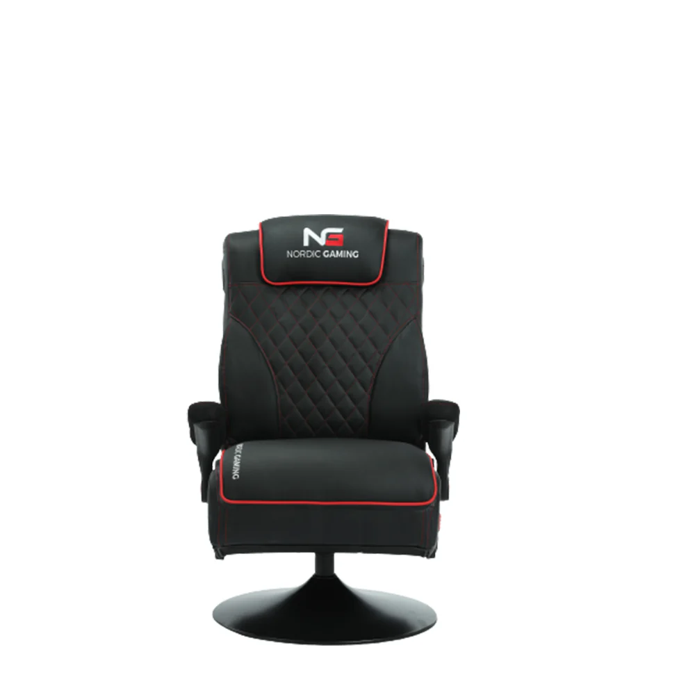 Nordic Gaming Kinostuhl Rot Schwarz – PU-Leder – Integriertes Musiksystem