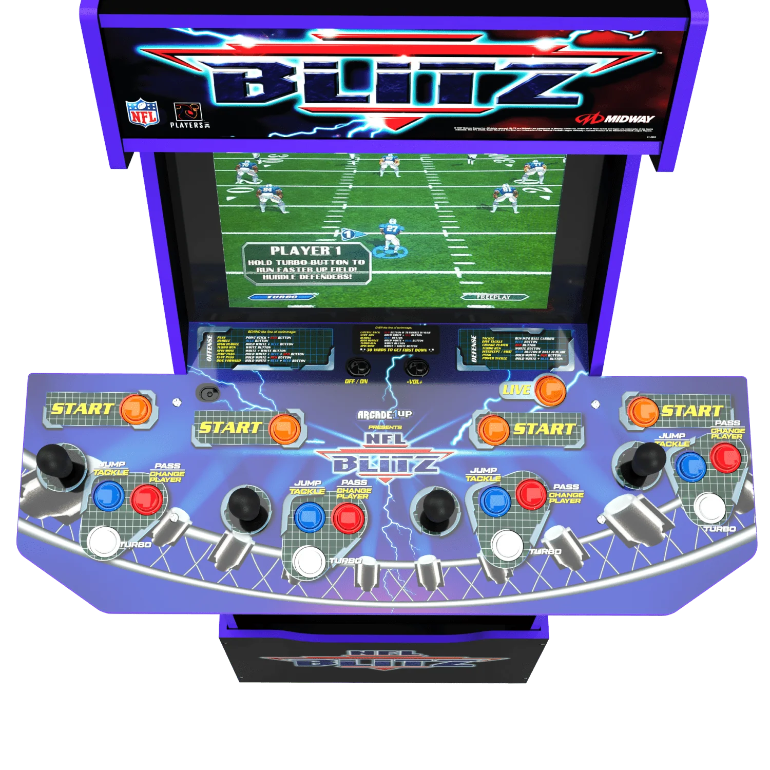 ARCADE 1 UP NFL BLITZ ARCADE MACHINE